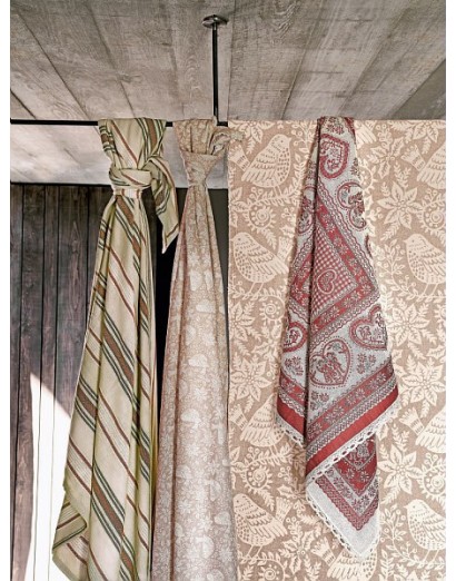 Tovaglia tavola rettangolare piccola Textile Twist colore corallo Andrea  Fontebasso 1760